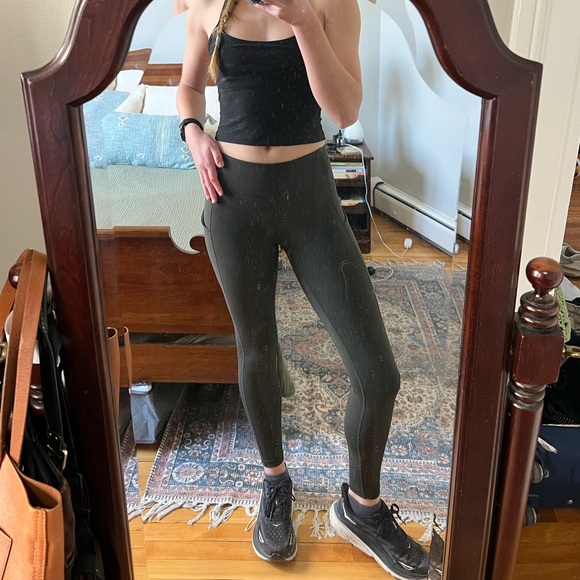 lululemon athletica Pants - Lululemon Green Speed Up Leggings, High Waist